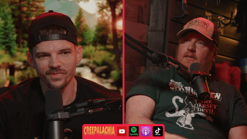 JD listens on the left side to Mothboy Mike, who is on the right.